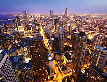 Фотообои 41-0096-WV Панорама Чикаго Decocode