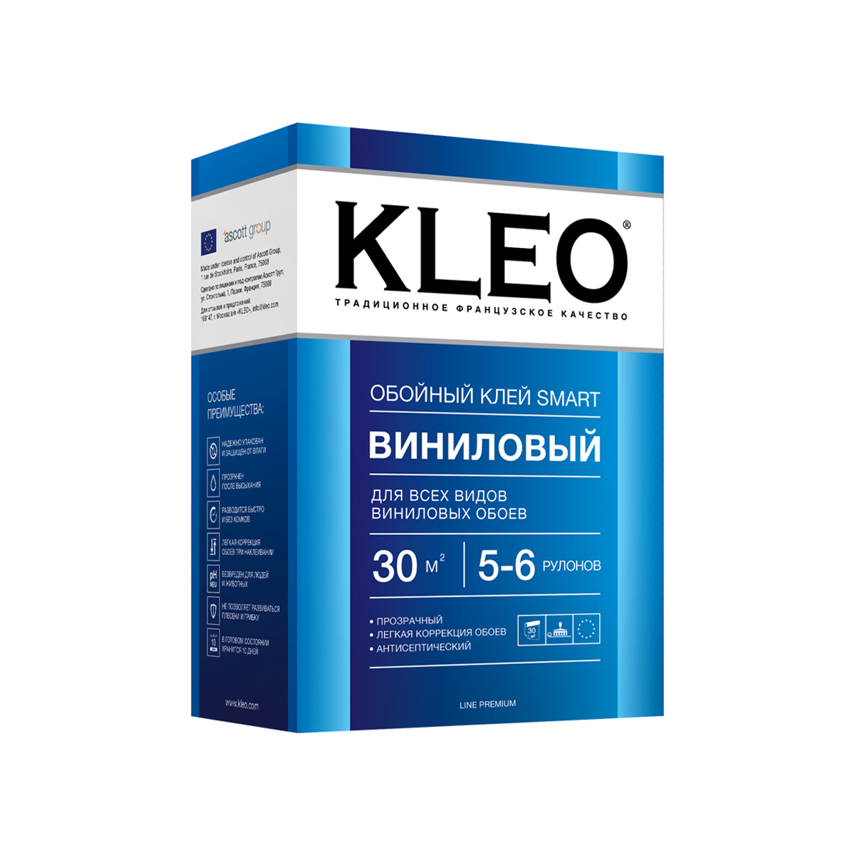 Клей для обоев Kleo Smart 020 Smart 7-9 (30) виниловый, 150 г