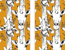 Жирафы Фотообои  Decocode 14-0495-NY